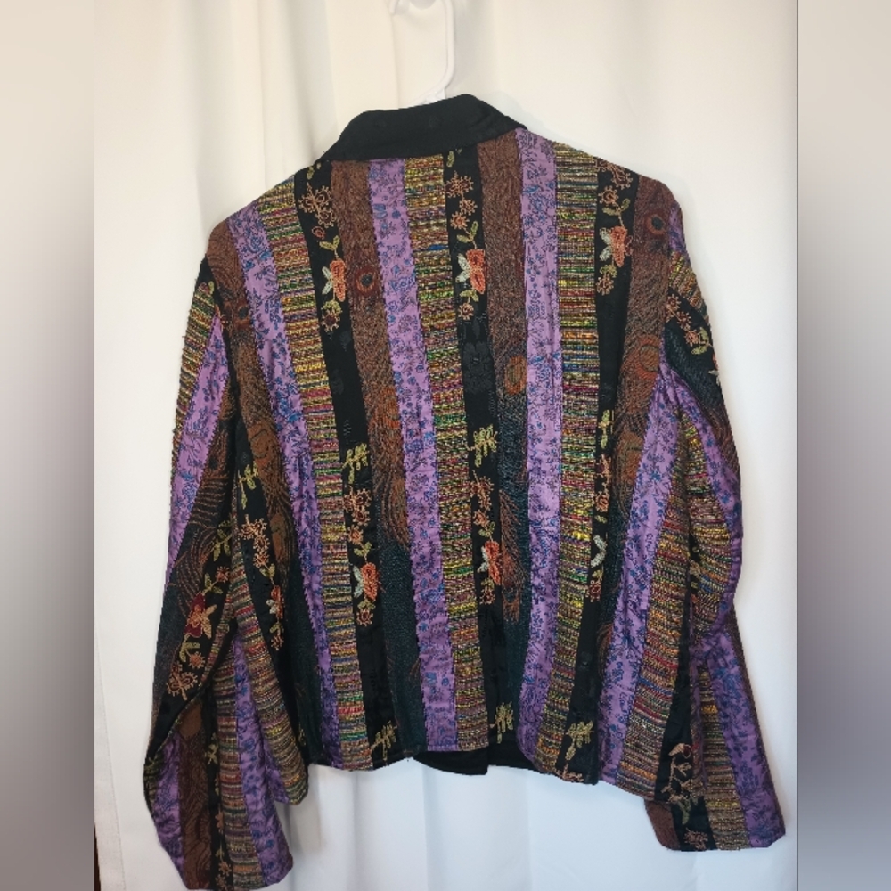 Coldwater Creek Eclectic Patchwork Jacket Small E… - image 7
